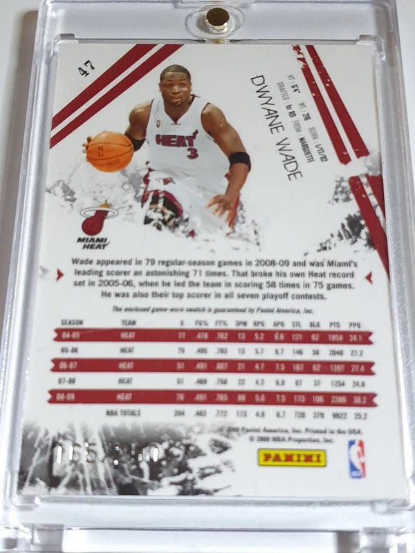 2009 Rookies & Stars Dwyane Wade #PATCH RUBY /250 Game Worn Jersey - Rare