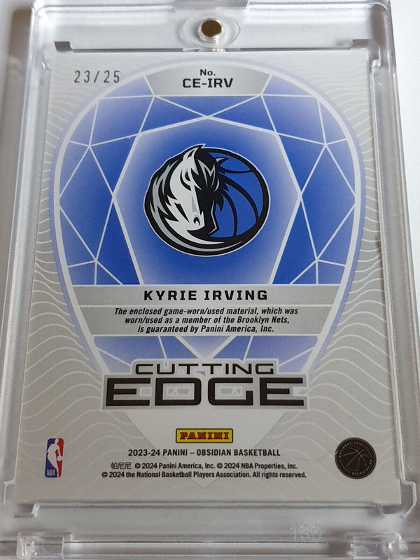 2023 Obsidian Kyrie Irving #PATCH /25 ELECTRIC ETCH GREEN - 2 Color Jersey