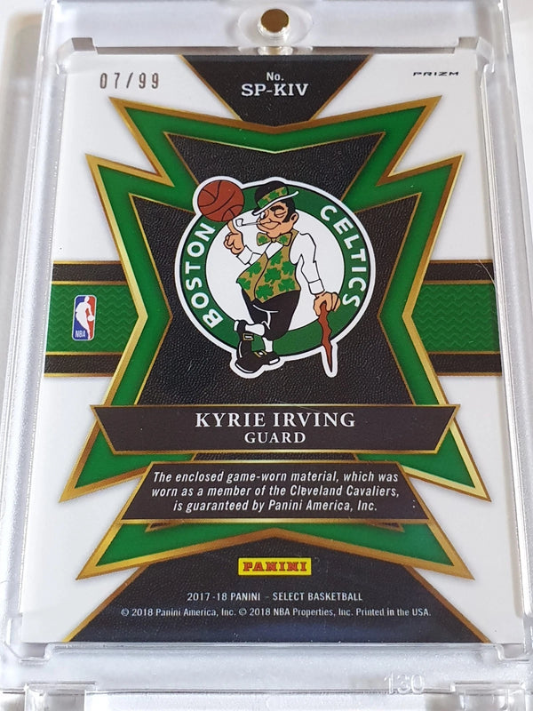 2017 Panini Select Kyrie Irving #PATCH PURPLE /99 Holo Game Worn Jersey - Rare