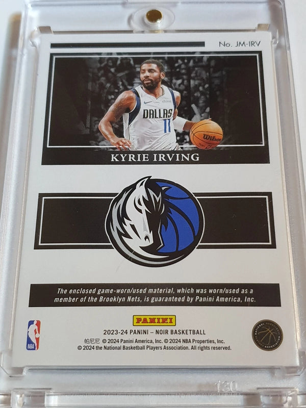 2023 Panini Noir Kyrie Irving #PATCH /99 Game Worn Jumbo Jersey - Rare