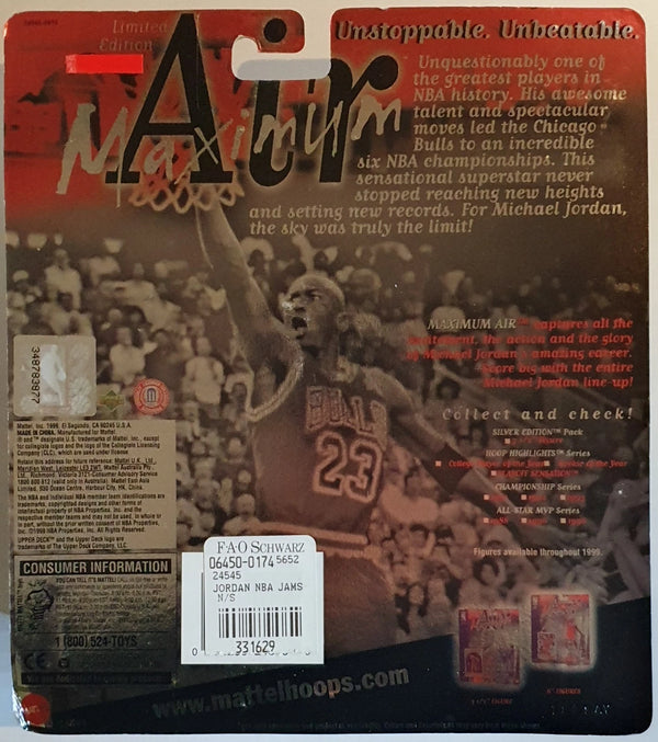 1999 Upper Deck Mattel Michael Jordan Silver Edition - Sealed Figure & Card