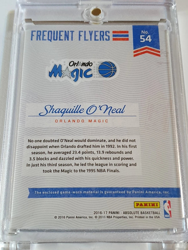 2016 Absolute Shaquille O'Neal #PATCH /149 Game Worn 2 Color Striped Jersey Rare