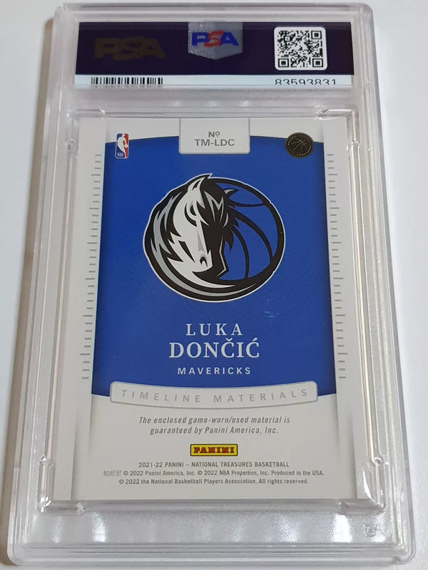 2021 National Treasures Luka Doncic #PATCH /99 Game Jersey - PSA 10 (POP 3)