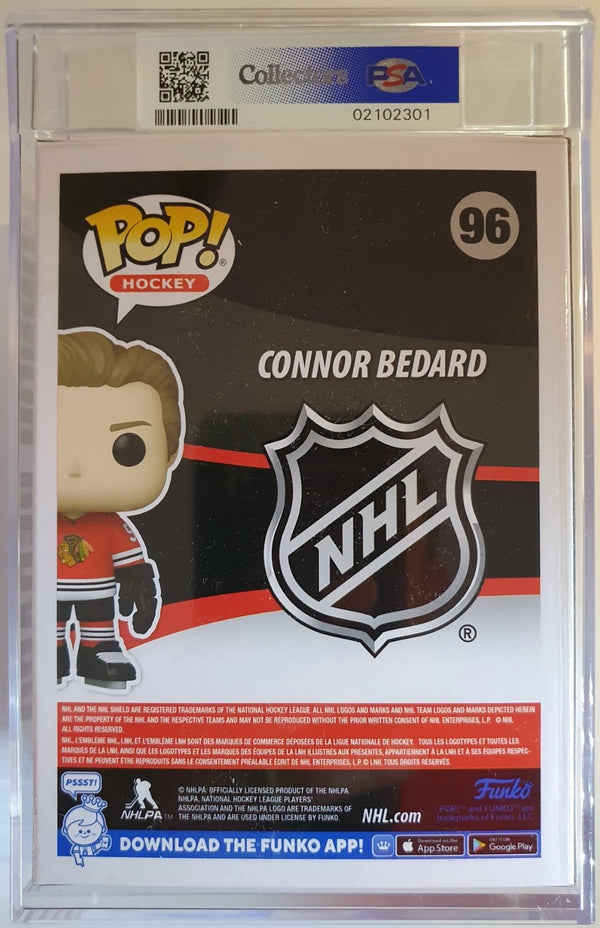 2024 Connor Bedard Funko PSA 9 Figure #96 - Low POP RARE Encapsulated