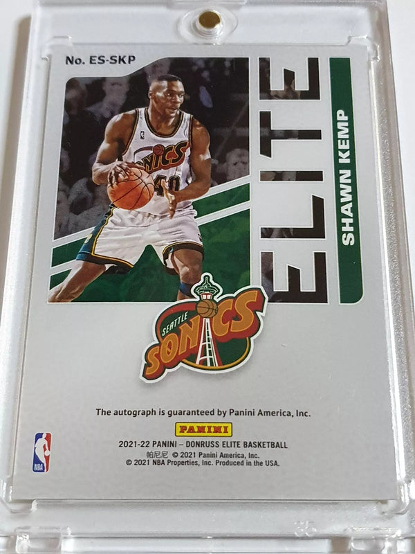 2021 Donruss Elite Shawn Kemp #AUTO RED /49 Elite Signatures - Rare