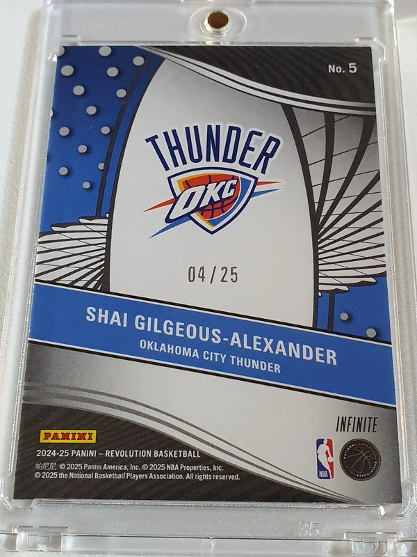2024 Panini Revolution Shai Gilgeous-Alexander #5 INFINITE /25 Supernova - Rare