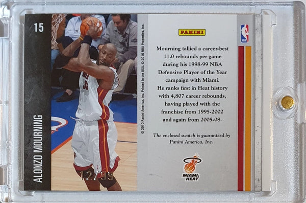 2010 Panini Limited Alonzo Mourning #PATCH /99 Game Worn Jersey - Rare