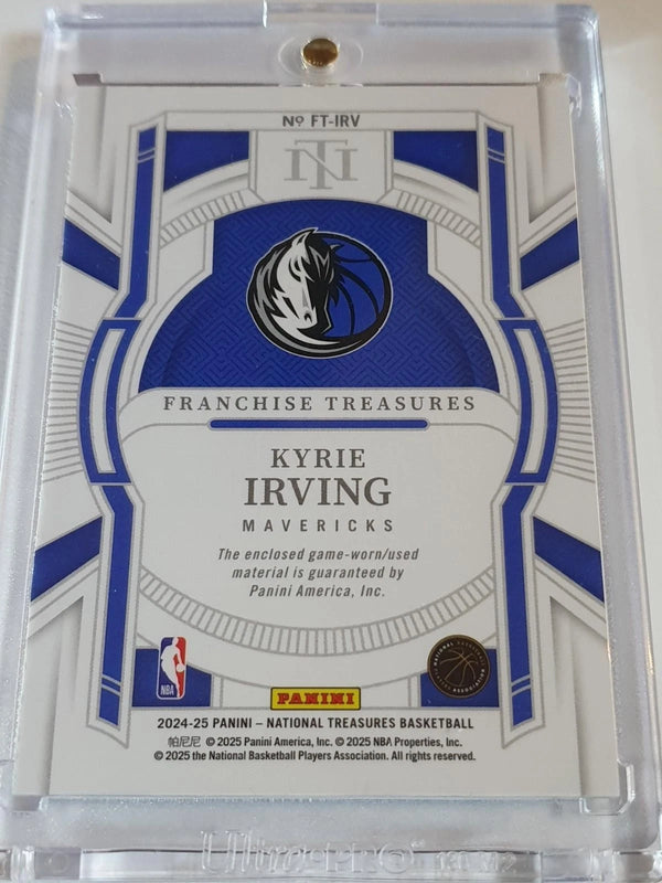 2024 Panini National Treasures Kyrie Irving #PATCH /99 Game Worn Jersey - Rare