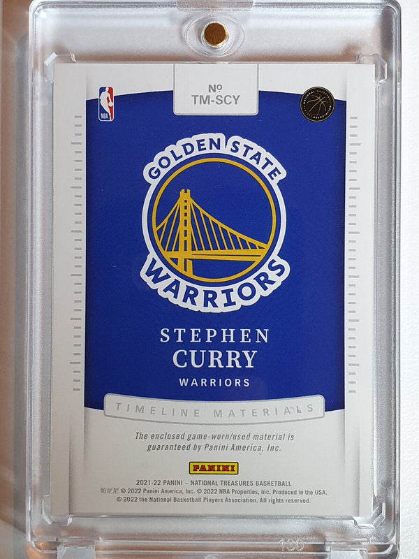 2021 National Treasures Stephen Curry #PATCH /99 Jumbo Game Worn Jersey - Rare