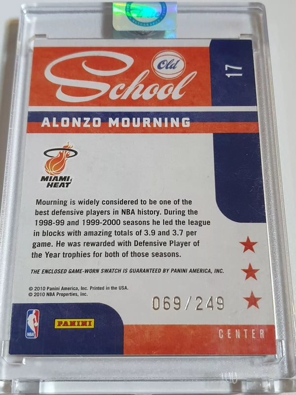 2010 Panini Prestige Alonzo Mourning #PATCH /249 Game Worn Jersey - Rare