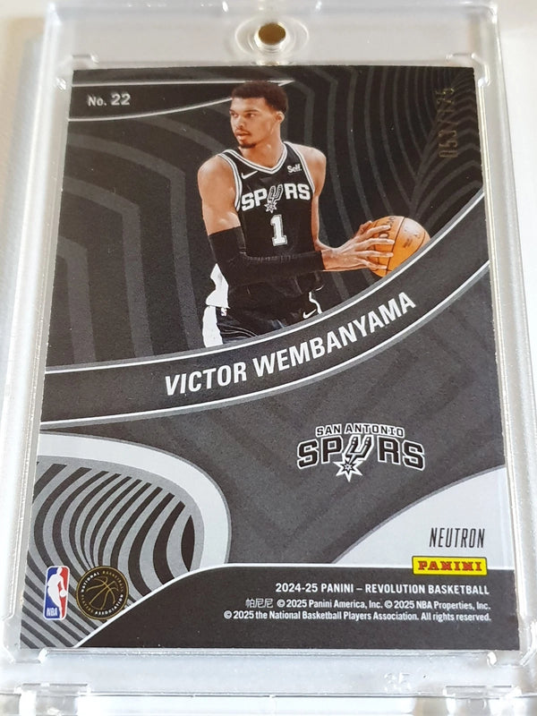 2024 Panini Revolution Victor Wembanyama #22 NEUTRON /125 Holo - Ready to Grade
