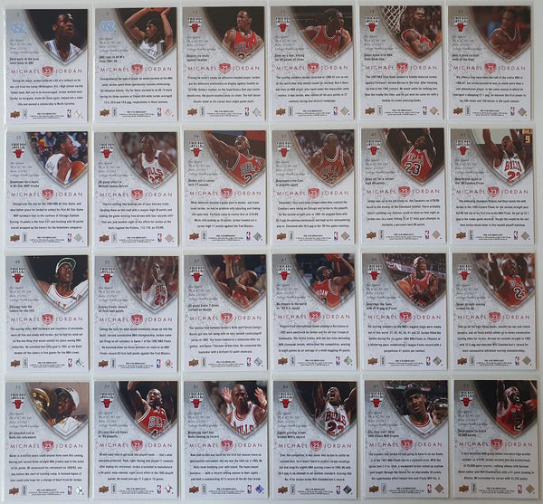 Lot of 24 x 2009 Upper Deck Michael Jordan Legacy GOLD Edition - Good Condition