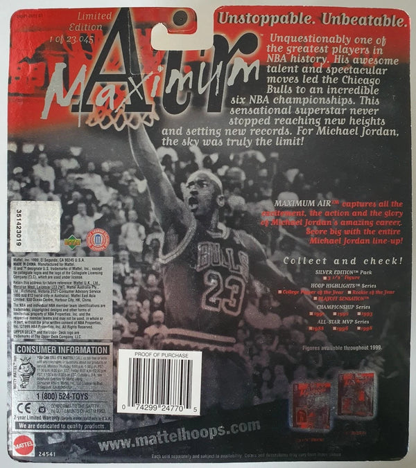 1999 Upper Deck Mattel Michael Jordan All-Star 1 Figurine - Sealed Figure & Card