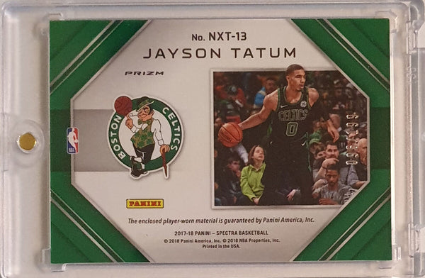 2017 Panini Spectra Jayson Tatum Rookie #PATCH /199 Player Worn RC Jersey