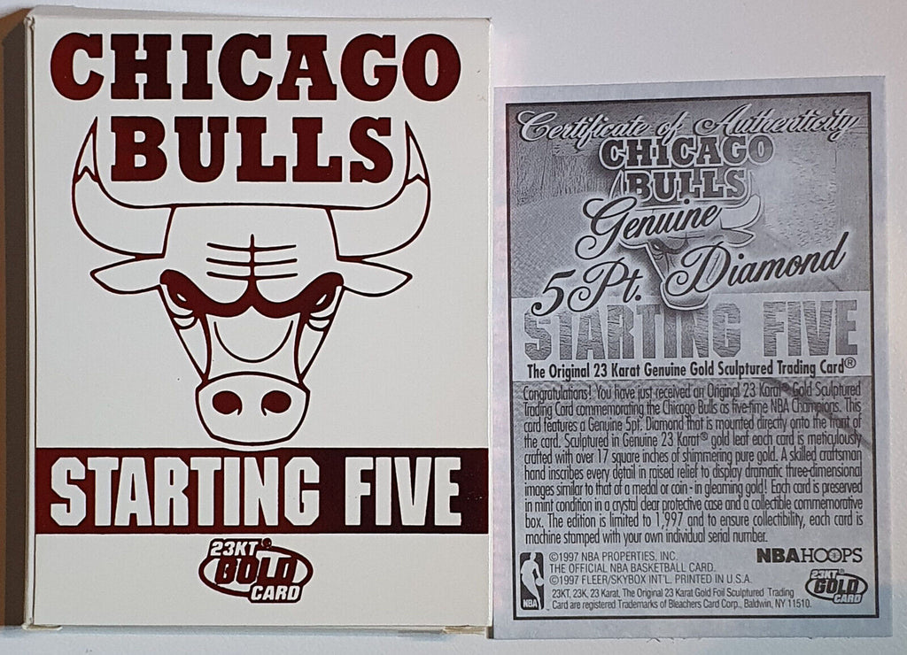 CHICAGO popular BULLS NBA HOOPS STARTING FIVE