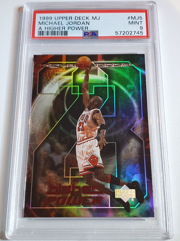 1999 Upper Deck Michael Jordan #MJ5 HOLO A Higher Power - PSA 9 (POP 31)