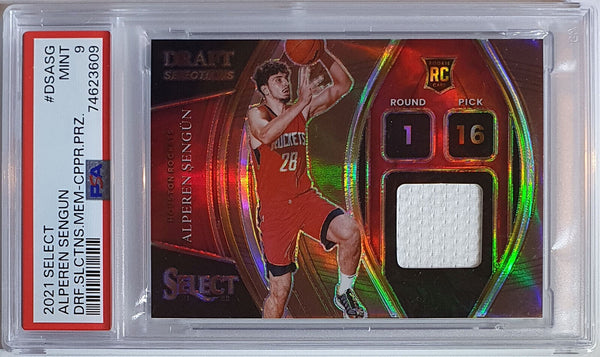 2021 Select Alperen Sengun Rookie #PATCH COPPER /49 RC Jersey - PSA 9 (POP 2)