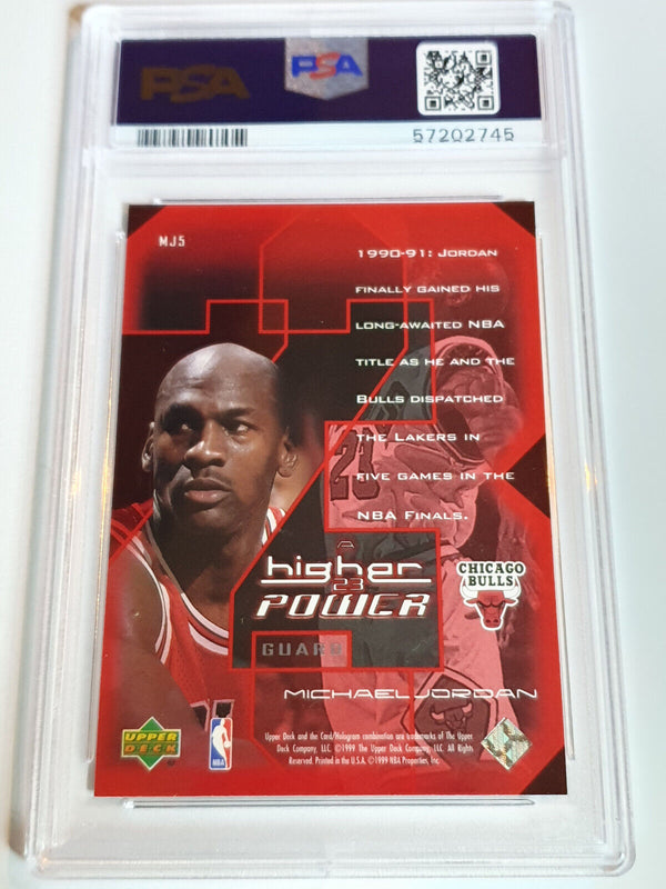 1999 Upper Deck Michael Jordan #MJ5 HOLO A Higher Power - PSA 9 (POP 31)