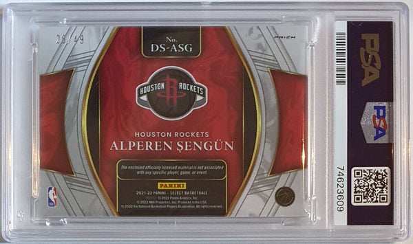 2021 Select Alperen Sengun Rookie #PATCH COPPER /49 RC Jersey - PSA 9 (POP 2)