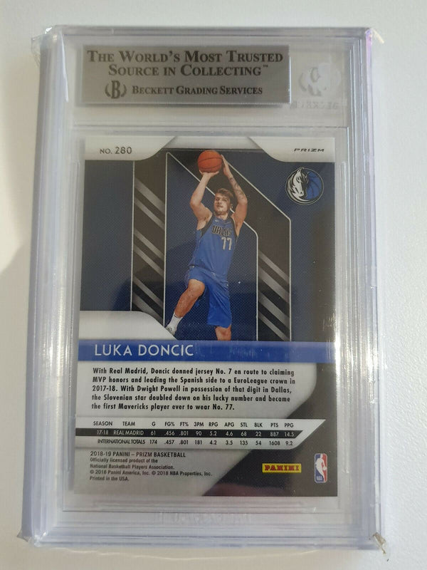 2018 Prizm Luka Doncic Rookie #280 RED WHITE BLUE Prizm - BGS 9