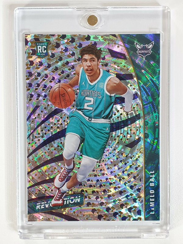 2020-21 Revolution Lamelo Ball Rookie #140 FRACTAL - Ready for Grading