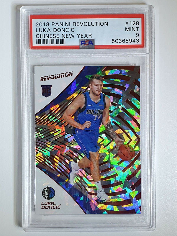 2018-19 Panini Revolution #128 Luka Doncic Rookie Chinese New Year - PSA 9