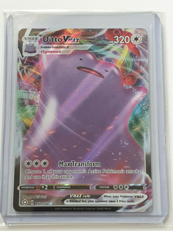 Pokemon Ditto Vmax Full Art 051/072 Shining Fates - Pack Fresh