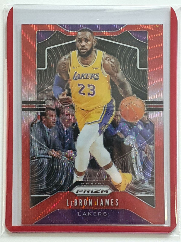 2019-20 Panini Prizm Lebron James #129 Red Ruby Wave - Ready for Grading