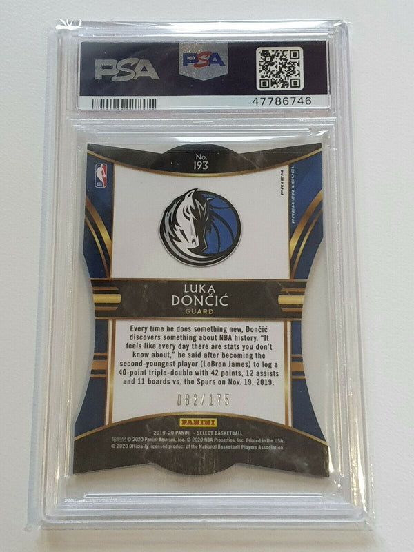 2019-20 Select Luka Doncic #193 MAROON Prizm /175 Die Cut - PSA 10