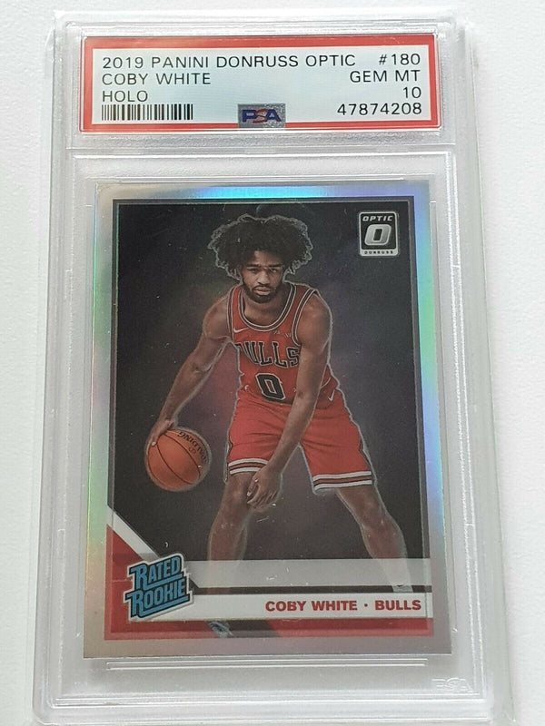 2019 Donruss Optic Coby White #180 Rookie Silver Holo RC - PSA 10