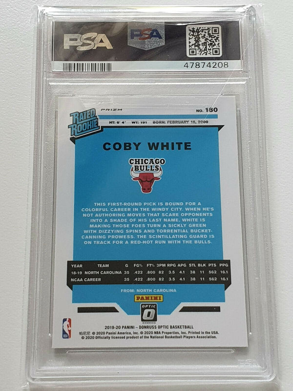 2019 Donruss Optic Coby White #180 Rookie Silver Holo RC - PSA 10