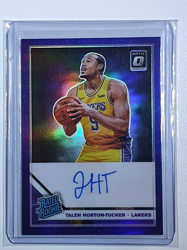 2019-20 Donruss Optic Talen Horton Tucker #151 Rookie Auto Purple Prizm - Fresh