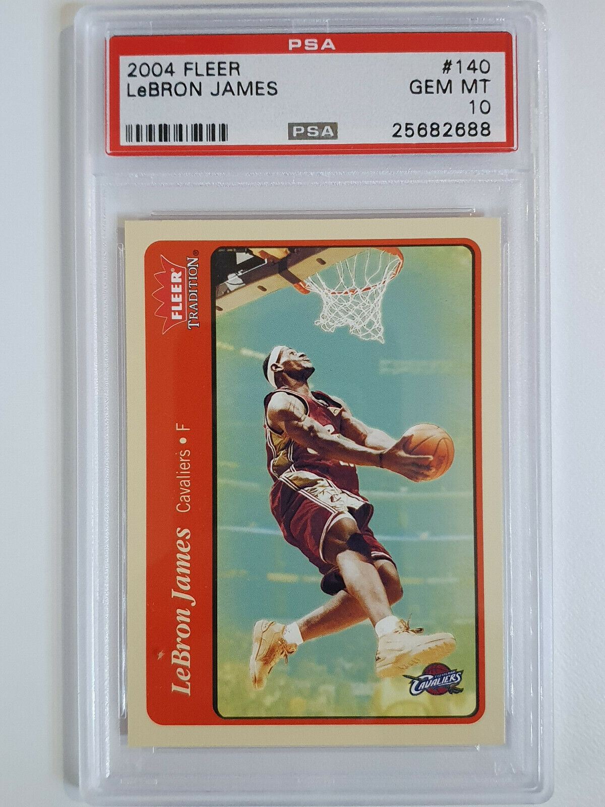 lebron fleer tradition rookie