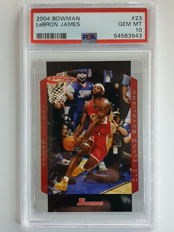 2004 Bowman Lebron James #23 (2nd Year Card) - BGS 9.5