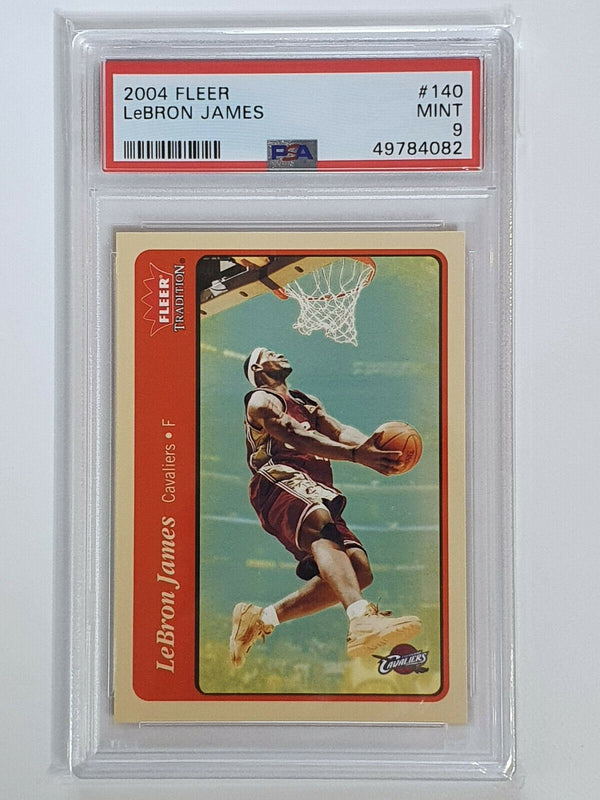 2004 Fleer Lebron James #140 Tradition Red - PSA 9