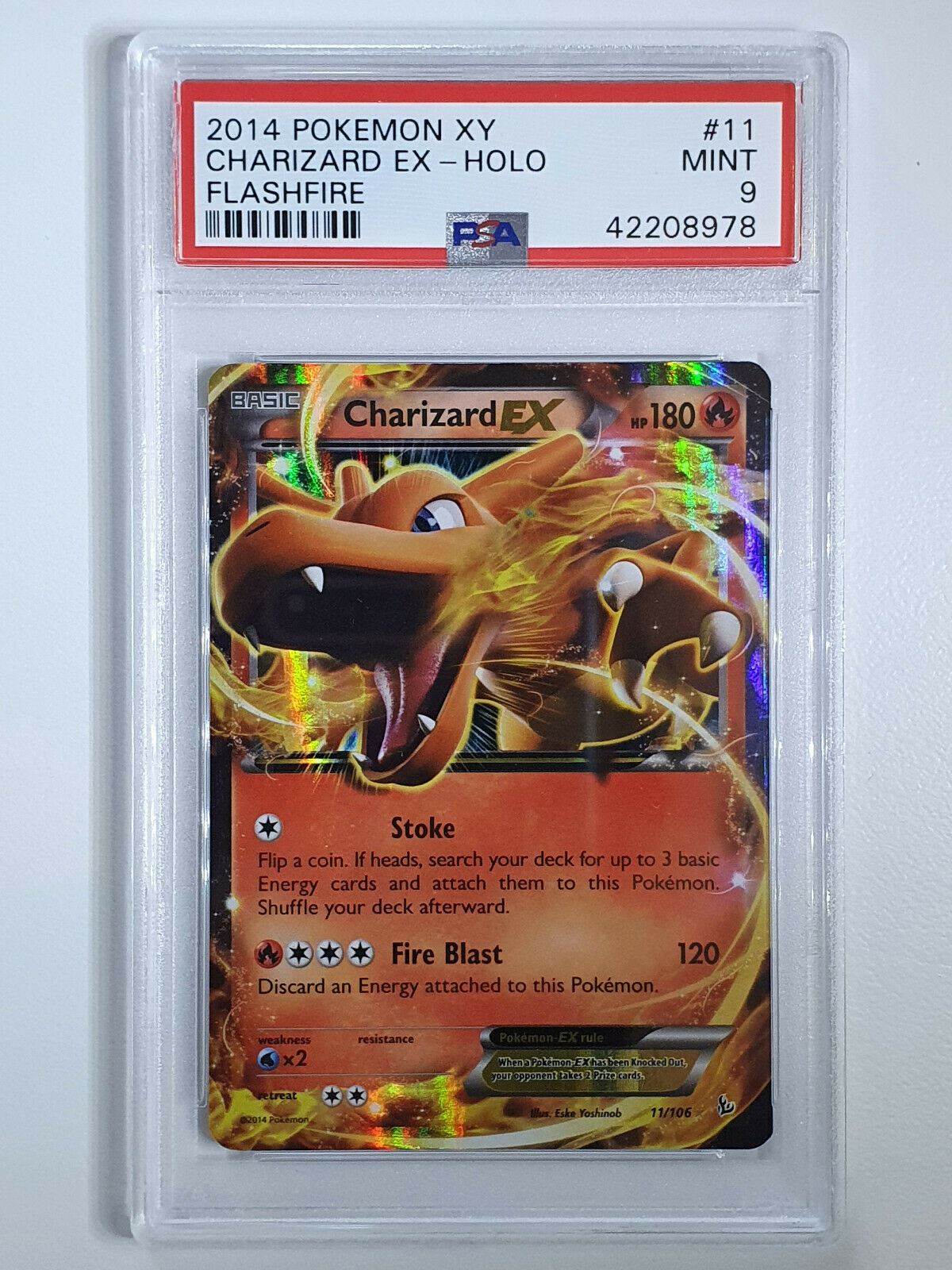 2014 Pokemon Charizard EX 11/106 Holo Flashfire XY