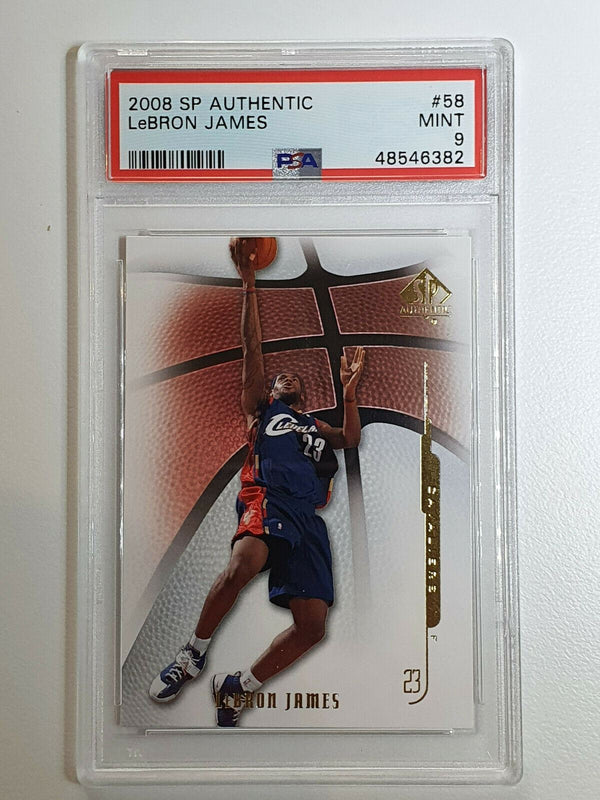 2008 Upper Deck SP Authentic Lebron James #58 - PSA 9