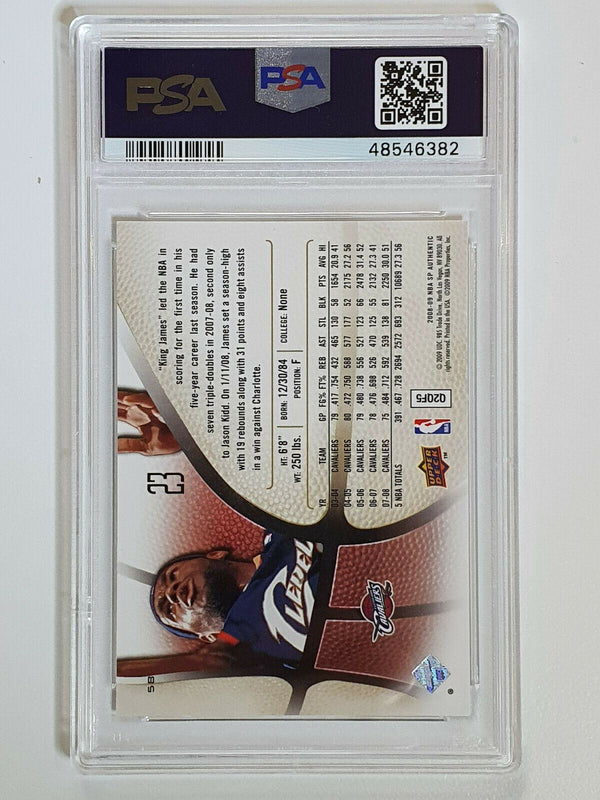 2008 Upper Deck SP Authentic Lebron James #58 - PSA 9