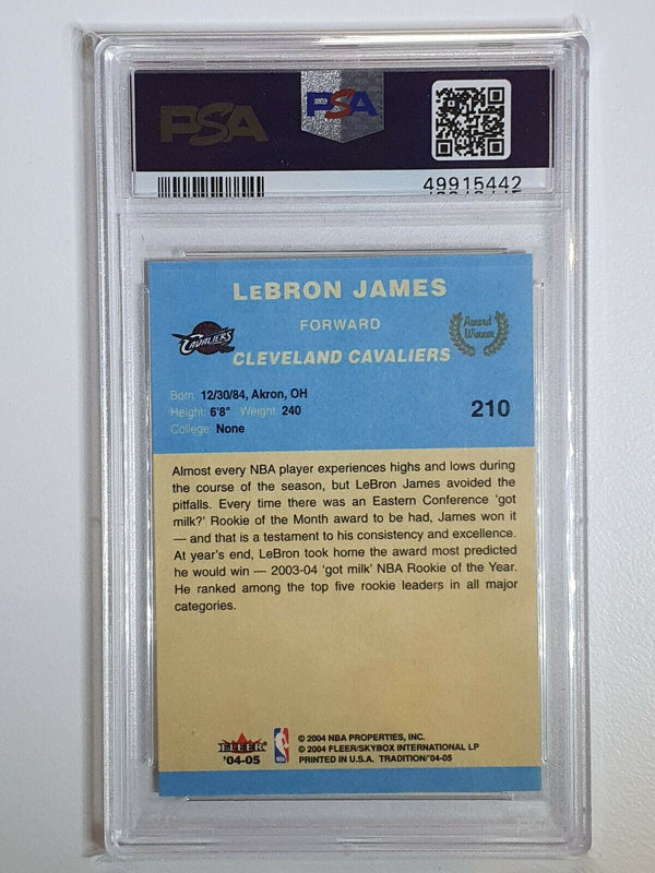 2004 Fleer Lebron James #210 Tradition Blue 