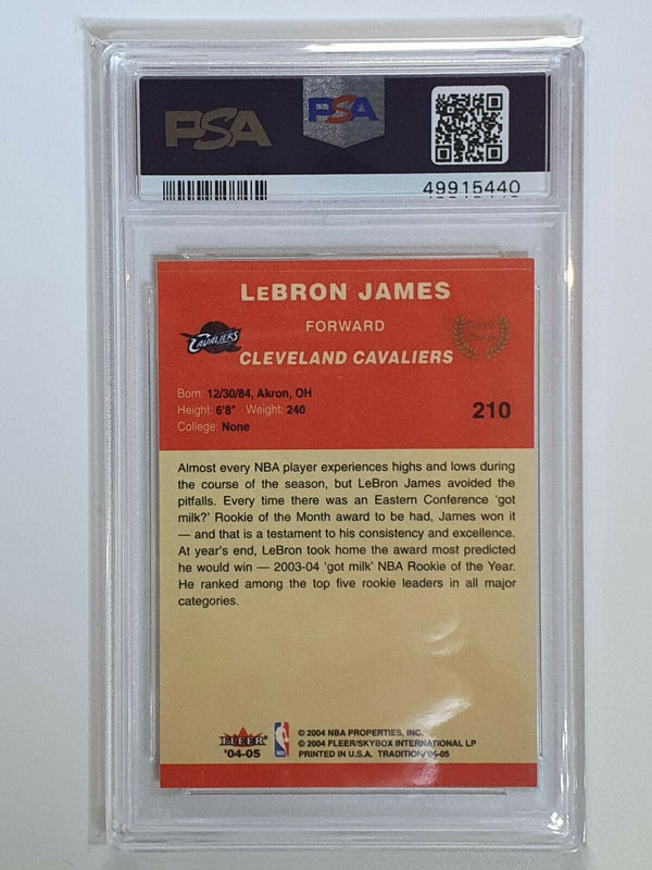 2004 Fleer Lebron James #210 Tradition Red 