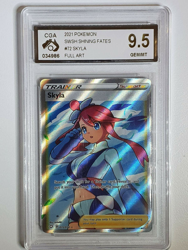 Pokemon Skyla 072/072 Ultra Rare Shining Fates - CGA 9.5