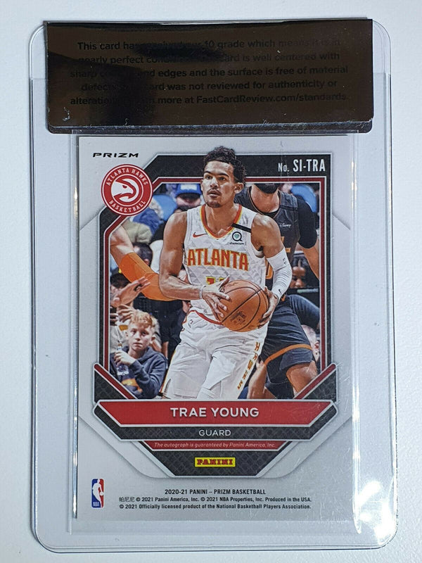 2020-21 Panini Prizm Trae Young AUTO Silver Holo Autograph - Ready for Grading