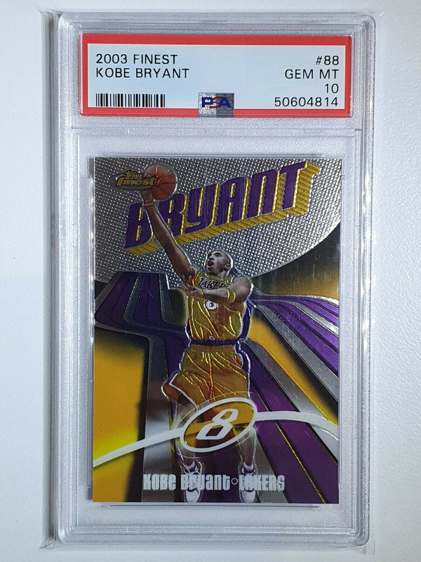 2003 Topps Finest Kobe Bryant #88 - PSA 10 (POP 88)