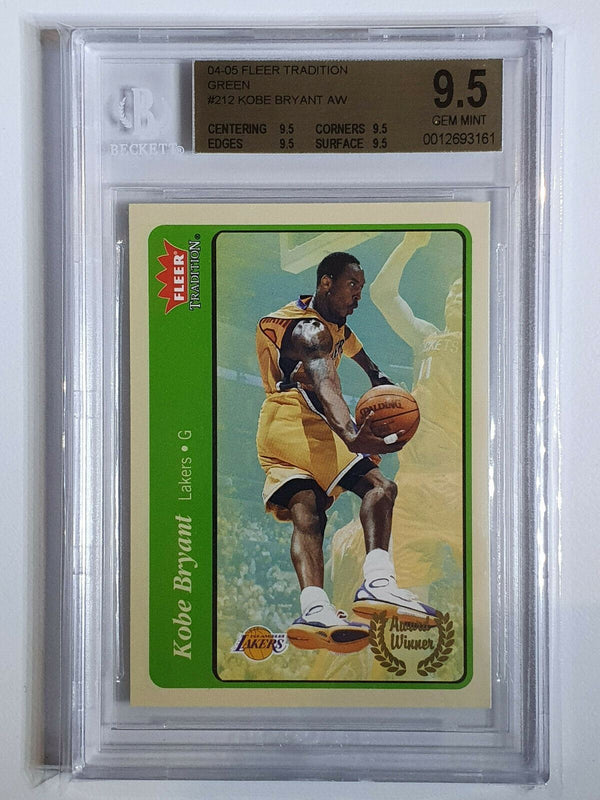 2004-05 Fleer Kobe Bryant #212 Green Tradition - BGS 9.5 (Low POP)