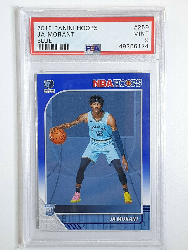 2019 Panini Hoops Ja Morant Rookie #259 BLUE Prizm - PSA 9 (POP 27)