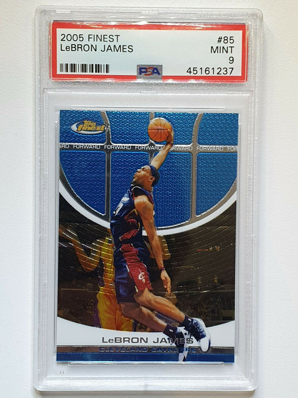 2005 Topps Finest Lebron James #85 - PSA 9 (Low POP)