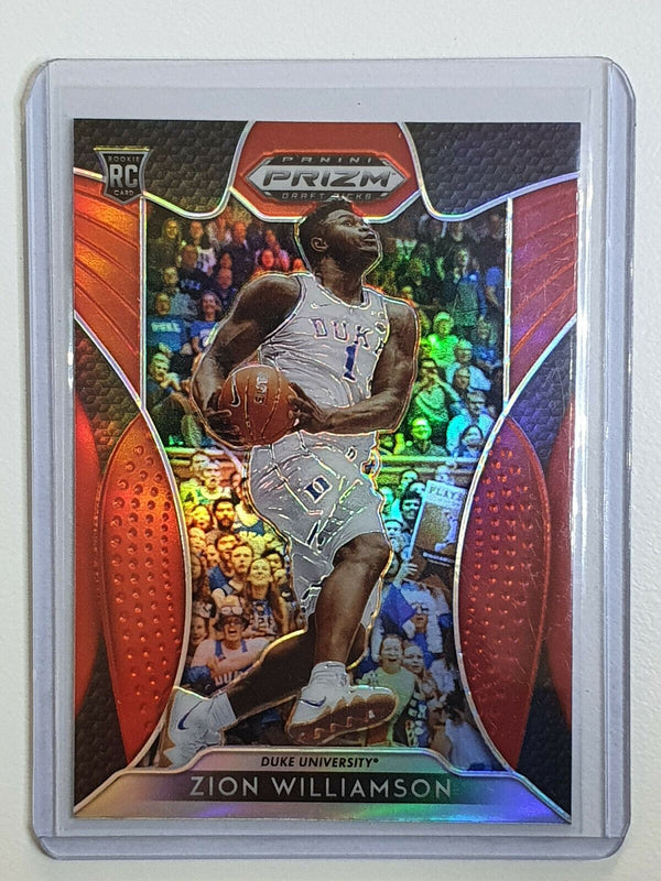 2019 Panini Prizm Draft Picks Zion Williamson Rookie #1 RED - Ready to Grade