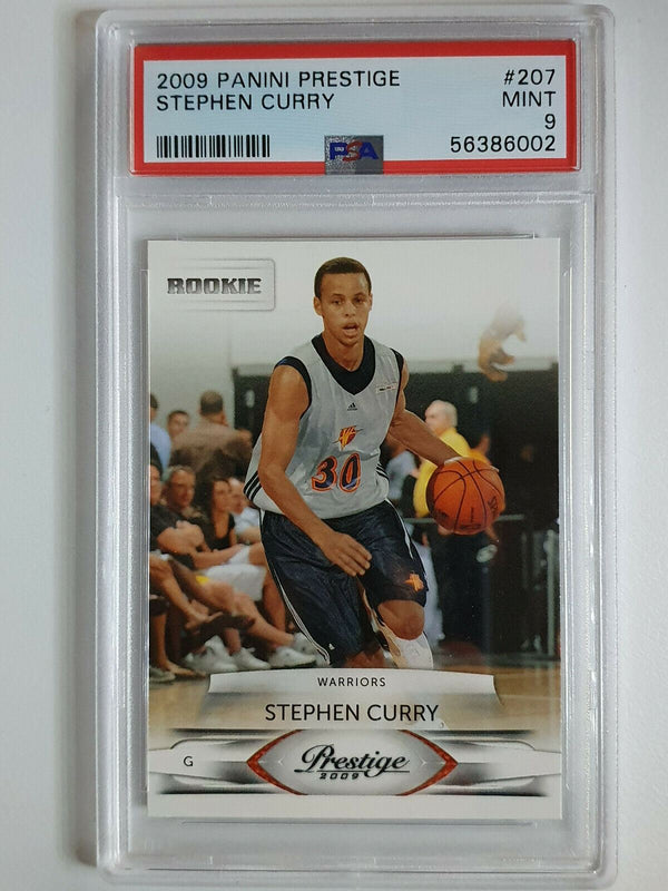 2009 Panini Prestige Stephen Curry Rookie #207 RC - PSA 9