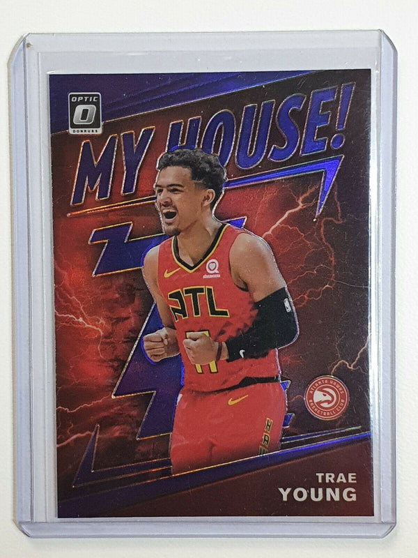 2019 Donruss Optic Trae Young My House #18 Purple Prizm - Ready for Grading