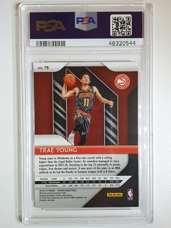 2018 Panini Prizm Trae Young Rookie #78 - PSA 9